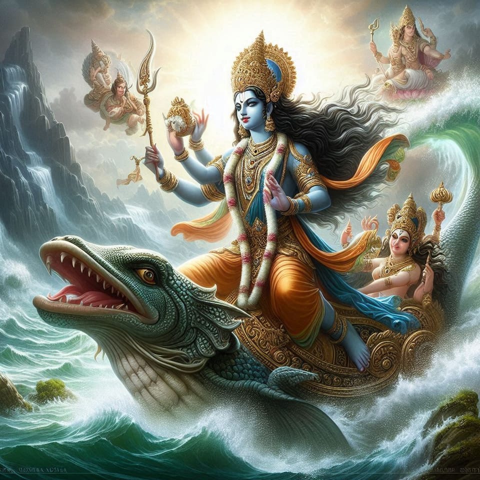 Veda - Matsya : The Divine Fish and the Great Deluge