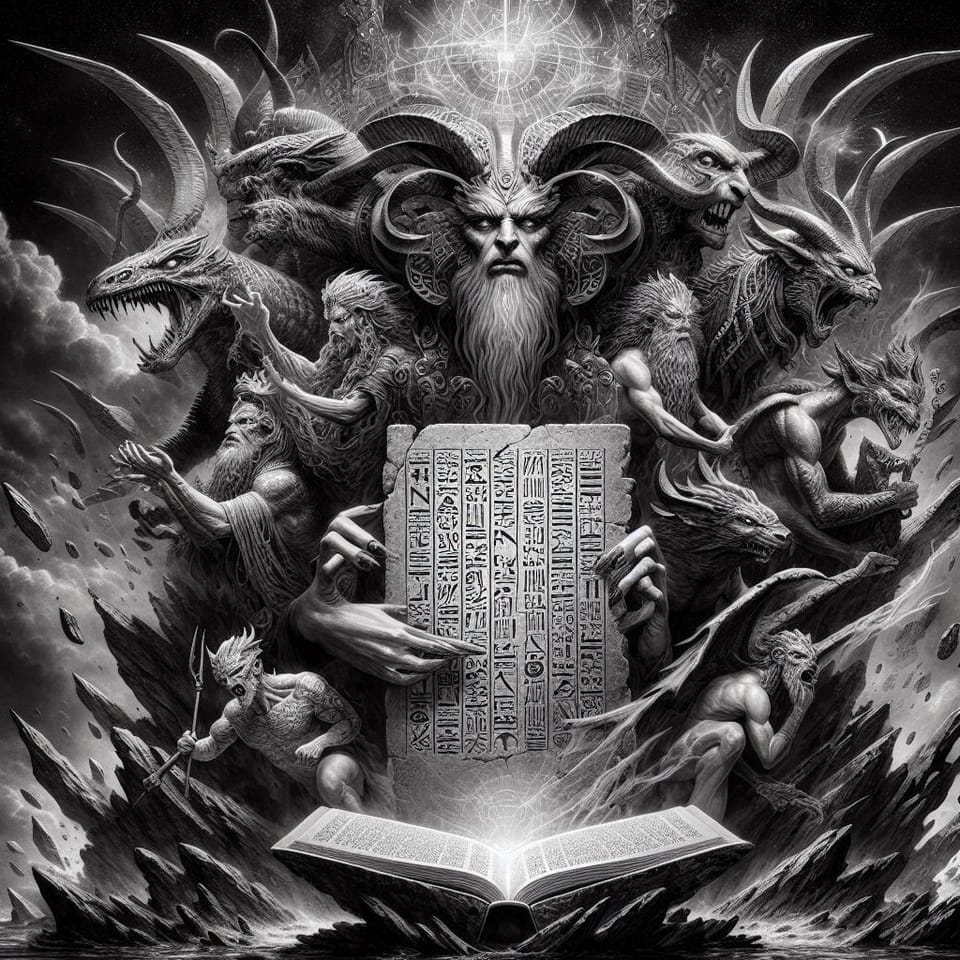 The Seven Tablets - The Clash of the Primordial Gods: The First Tablet of the Enuma Elish